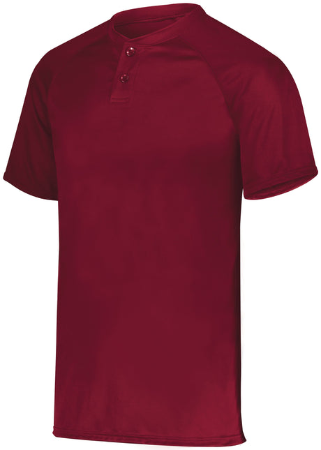 Augusta Youth Attain Wicking Two-Button Baseball Jersey Augusta
