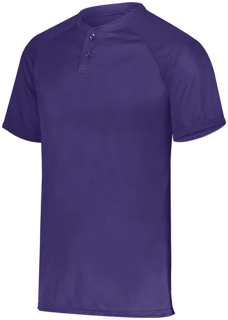 Augusta Youth Attain Wicking Two-Button Baseball Jersey Augusta