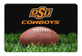 Gamewear Oklahoma State Cowboys Classic Football Pet Bowl Mat Size Large Fan Gear NCAA Oklahoma State Cowboys