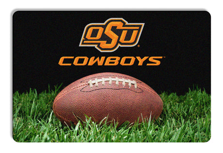 Gamewear Oklahoma State Cowboys Classic Football Pet Bowl Mat Size Large Fan Gear NCAA Oklahoma State Cowboys