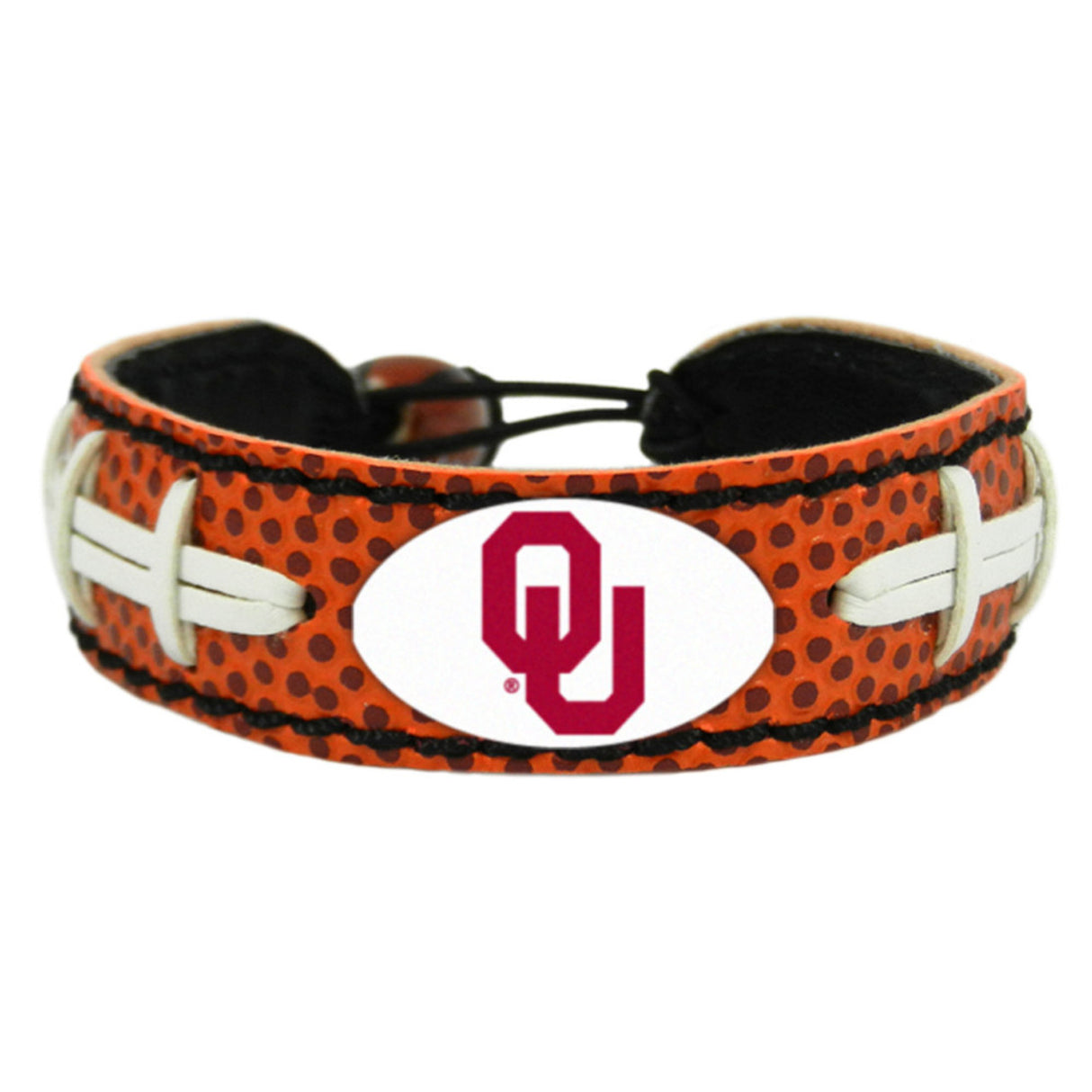 Gamewear Oklahoma Sooners Classic Football Bracelet Fan Gear NCAA Oklahoma Sooners