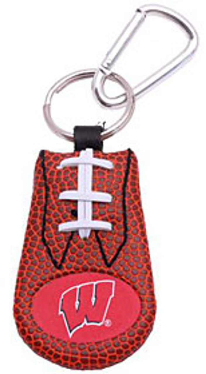 Gamewear Wisconsin Badgers Classic Football Keychain Fan Gear NCAA Wisconsin Badgers