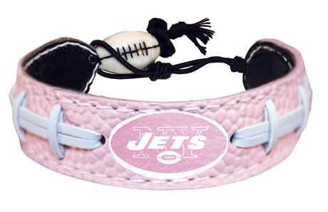 Gamewear New York Jets Pink Football Bracelet Fan Gear NFL New York Jets