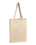 Q-Tees Canvas Gusset Promotional Tote Q-Tees