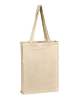 Q-Tees Canvas Gusset Promotional Tote Q-Tees