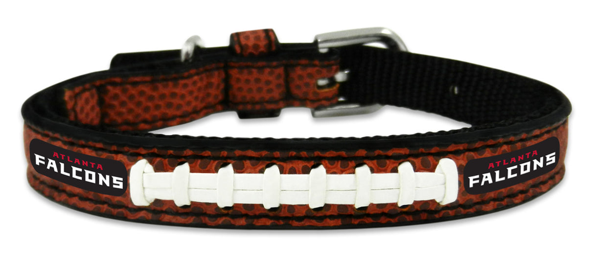 Gamewear Atlanta Falcons Leather Classic Football Pet Collar Size Toy Fan Gear NFL Atlanta Falcons