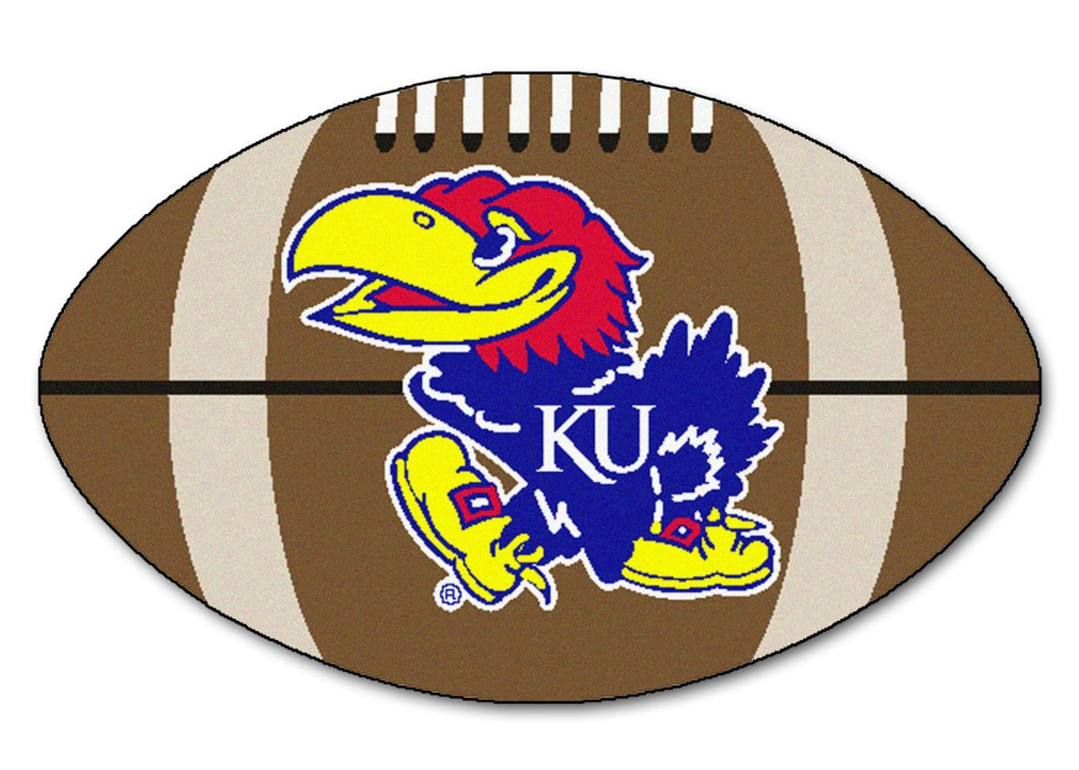 Fanmats Kansas Jayhawks Football Mat 22x35 Fan Gear NCAA Kansas Jayhawks