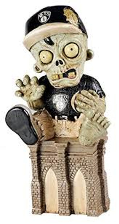 Forever Collectibles Brooklyn Nets Zombie On Logo Figurine Fan Gear NBA Brooklyn Nets