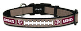 Gamewear Texas A&M Aggies Reflective Football Pet Collar Toy Fan Gear NCAA Texas A&M Aggies