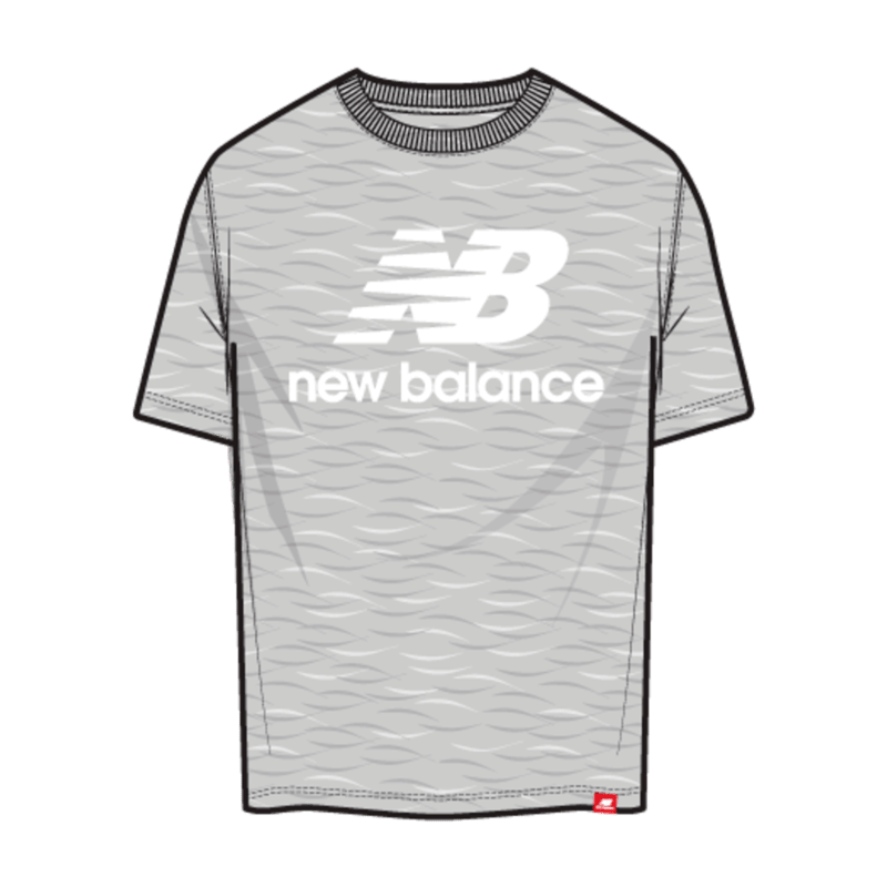 New Balance Men's Essentials Stacked Logo Tee