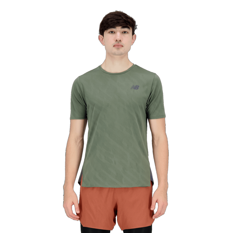 New Balance Men's Q Speed Jacquard Short Sleeve New Balance