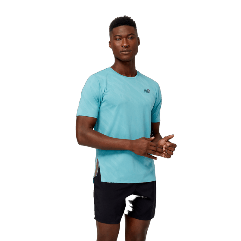 New Balance Men's Q Speed Jacquard Short Sleeve New Balance