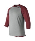 New Balance Men's 3/4 Baseball Raglan Top