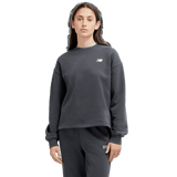New Balance Women's Linear Heritage Brushed Back Fleece Crewneck New Balance