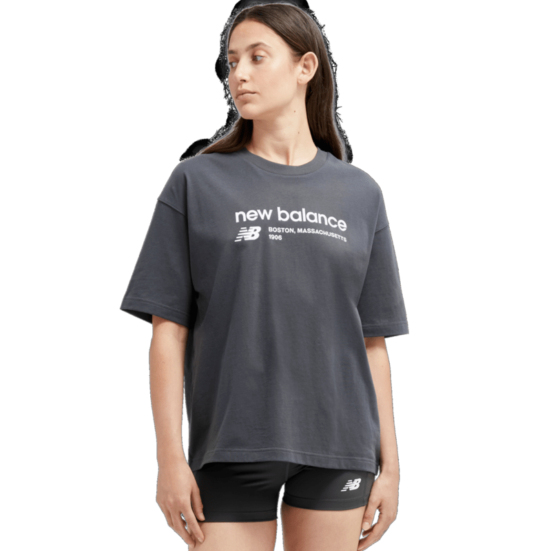 New Balance Women's Linear Heritage Jersey Oversized T-Shirt New Balance