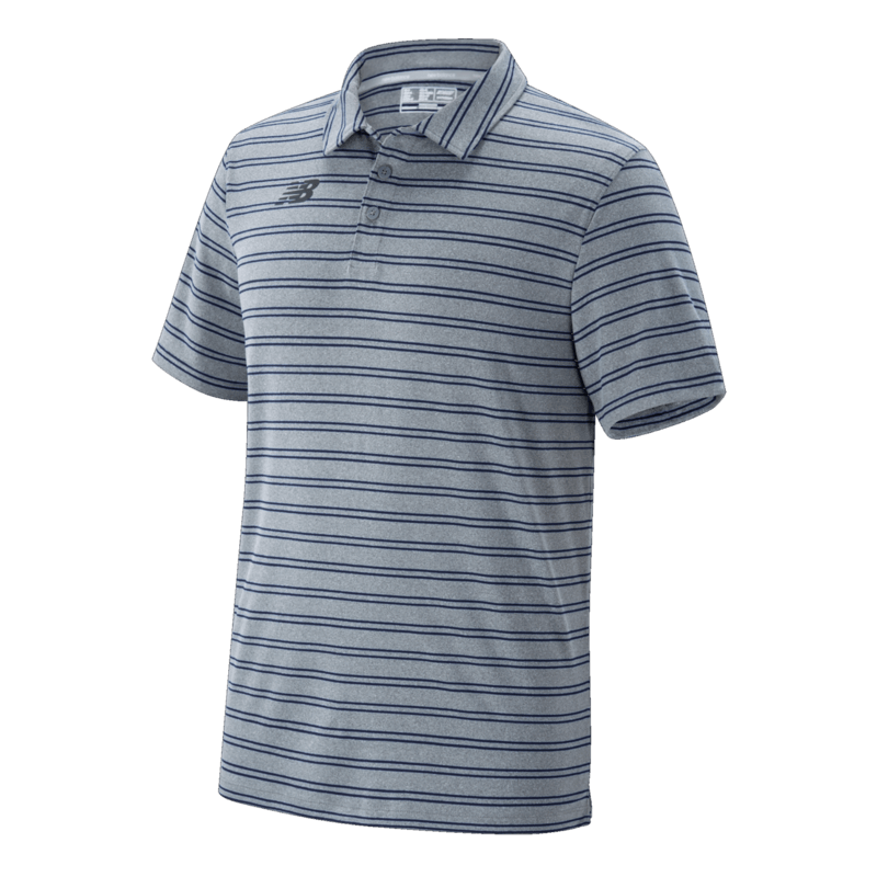 New Balance Men's Team Striped Polo Shirt New Balance