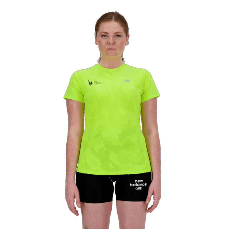 New Balance Women's NYC Marathon Q Speed Jacquard Short Sleeve New Balance
