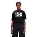 New Balance Women's NYC Marathon Essentials Americana Cotton Jersey Boxy T-Shirt
