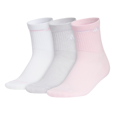 adidas Women's Cushioned Sport 3.0 3-Pack High Quarter Sock Unisex Accessories Socks