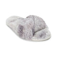 Lemon Women's Watercolor Faux Fur Slide Slippers Lemon