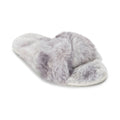Lemon Women's Watercolor Faux Fur Slide Slippers Lemon