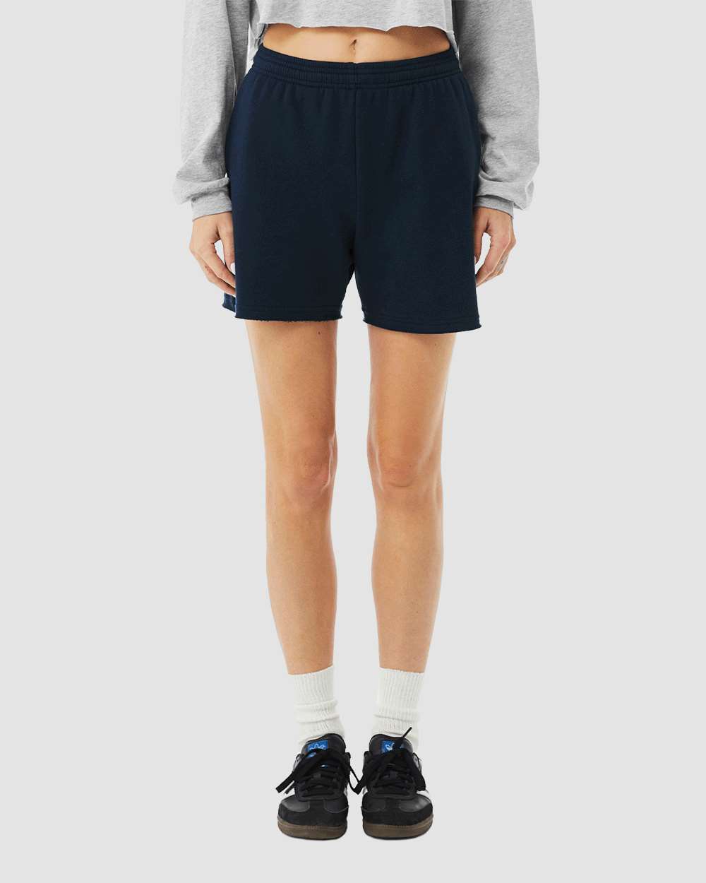 BELLA + CANVAS Women's Cutoff Fleece Shorts