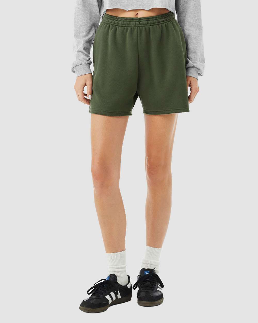 BELLA + CANVAS Women's Cutoff Fleece Shorts