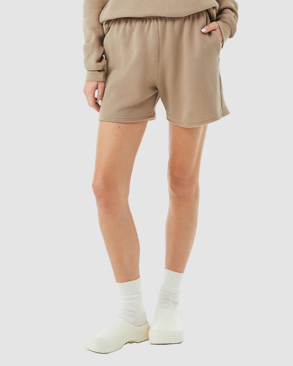 BELLA + CANVAS Women's Cutoff Fleece Shorts