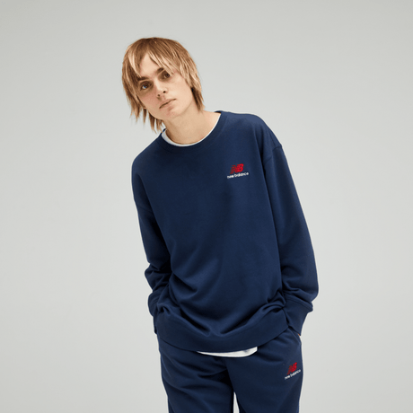 New Balance Uni-ssentials French Terry Crewneck Sweatshirt Womens Apparel Sweatshirts & Fleece