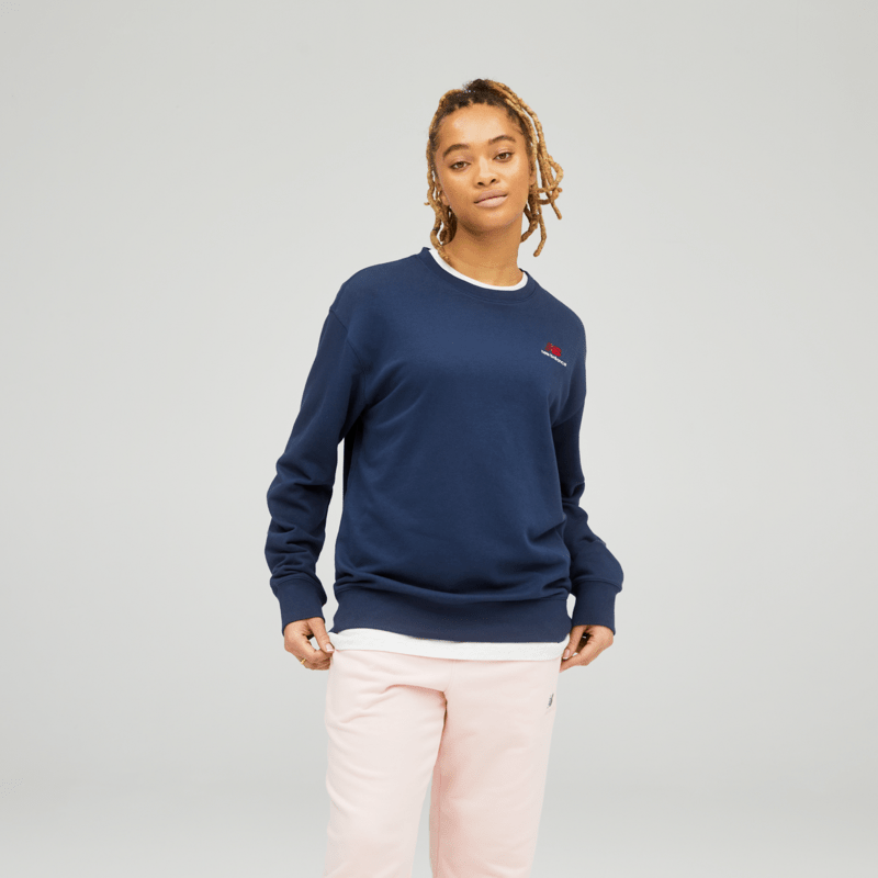 New Balance Uni-ssentials French Terry Crewneck Sweatshirt Womens Apparel Sweatshirts & Fleece