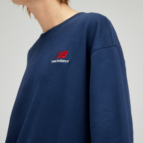 New Balance Uni-ssentials French Terry Crewneck Sweatshirt Womens Apparel Sweatshirts & Fleece