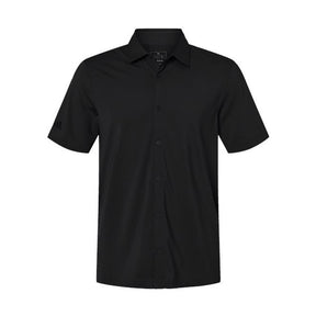 adidas Men's Button Down Short Sleeve Shirt-1