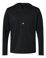 adidas Men's Lightweight Performance Quarter-Zip Hooded Pullover Adidas