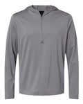 adidas Men's Lightweight Performance Quarter-Zip Hooded Pullover Adidas