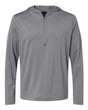 adidas Men's Lightweight Performance Quarter-Zip Hooded Pullover Adidas