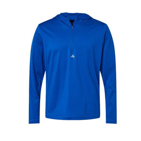 adidas Men's Lightweight Performance Quarter-Zip Hooded Pullover-1