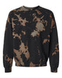 Dyenomite Men's Essential Fleece Bleach Wash Crewneck Sweatshirt Dyenomite
