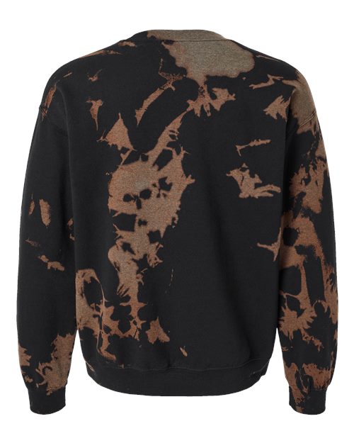 Dyenomite Men's Essential Fleece Bleach Wash Crewneck Sweatshirt Dyenomite