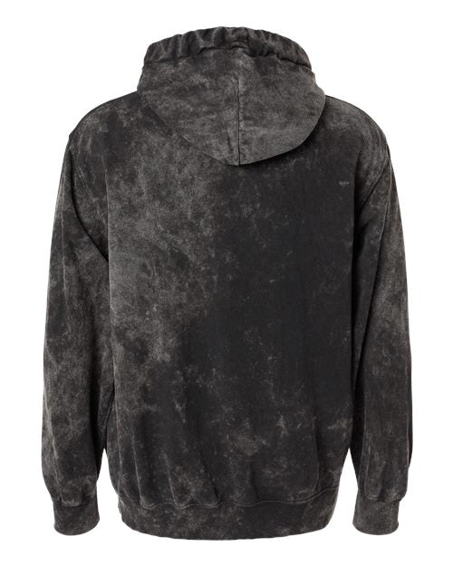 Dyenomite Men's Premium Fleece Mineral Wash Hooded Sweatshirt Dyenomite