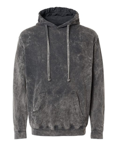 Dyenomite Men's Premium Fleece Mineral Wash Hooded Sweatshirt Dyenomite