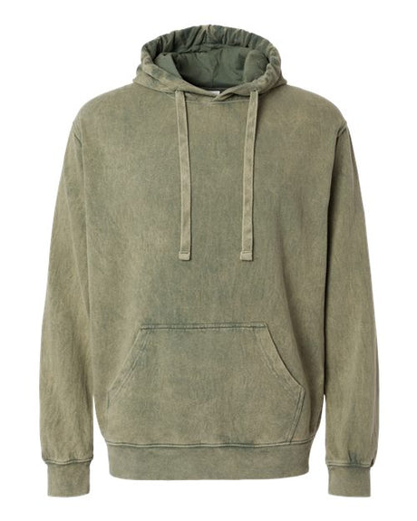 Dyenomite Men's Premium Fleece Mineral Wash Hooded Sweatshirt Dyenomite