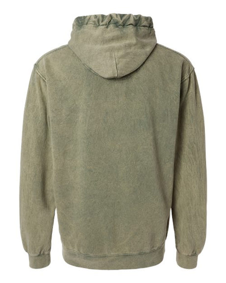 Dyenomite Men's Premium Fleece Mineral Wash Hooded Sweatshirt Dyenomite