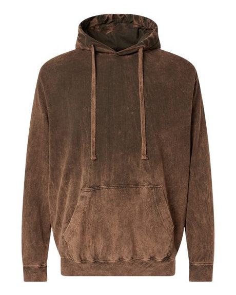 Dyenomite Men's Premium Fleece Mineral Wash Hooded Sweatshirt Dyenomite