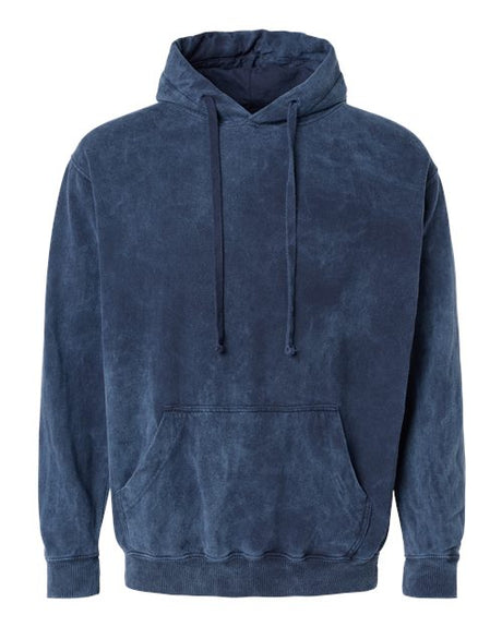 Dyenomite Men's Premium Fleece Mineral Wash Hooded Sweatshirt Dyenomite