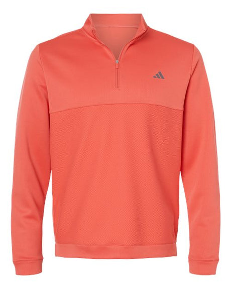 adidas Men's Ultimate365 Textured Quarter-Zip Pullover Adidas