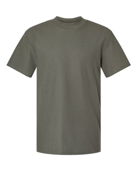 American Women's Apparel Pique Mockneck Tee American Apparel