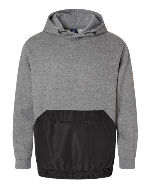 MV Sport Men's Mixed Media Hooded Sweatshirt MV Sport