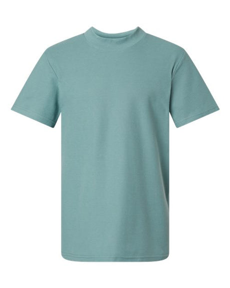 American Women's Apparel Pique Mockneck Tee American Apparel