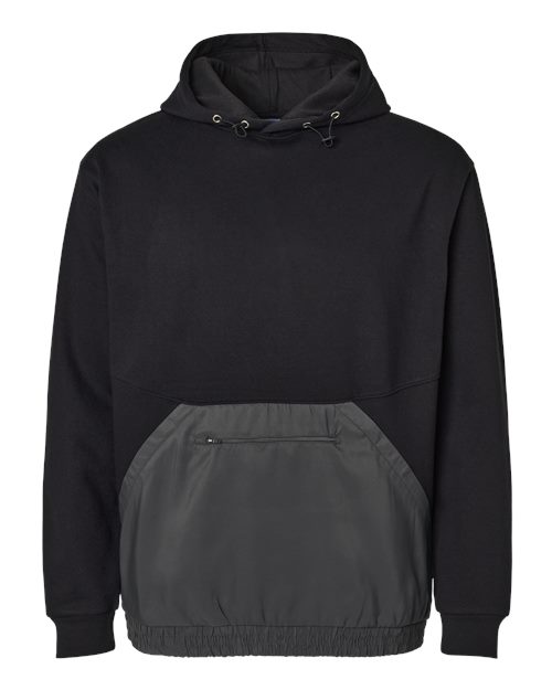 MV Sport Men's Mixed Media Hooded Sweatshirt MV Sport