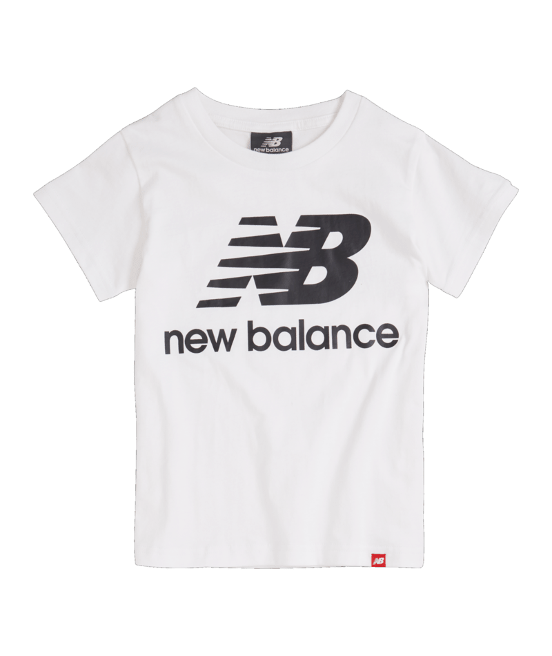 New Balance Youth Essentials Stacked Logo Tee